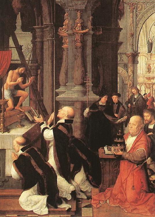 ISENBRANT, Adriaen Mass of St Gregory sf Spain oil painting art